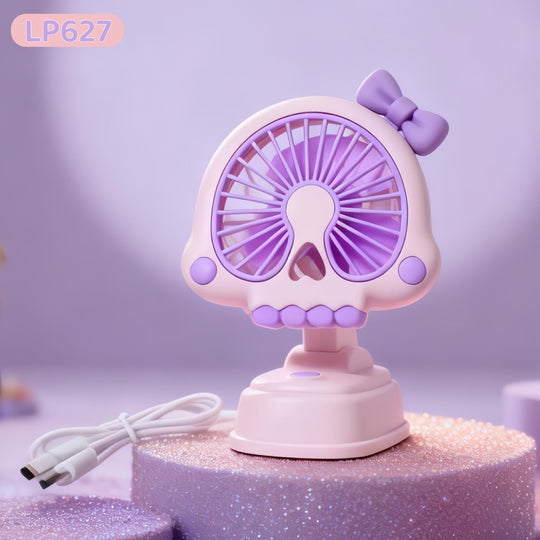 Unisex Tischventilator Kompakt USB Betrieb Leiser DC-Motor Figurendesign 22