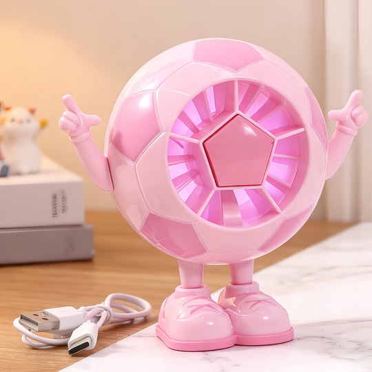 Unisex Tischventilator Kompakt USB Betrieb Leiser DC-Motor Figurendesign 24