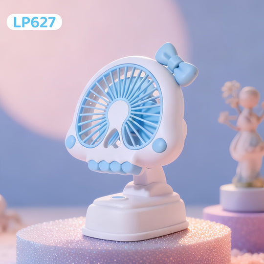 Unisex Tischventilator Kompakt USB Betrieb Leiser DC-Motor Figurendesign 25