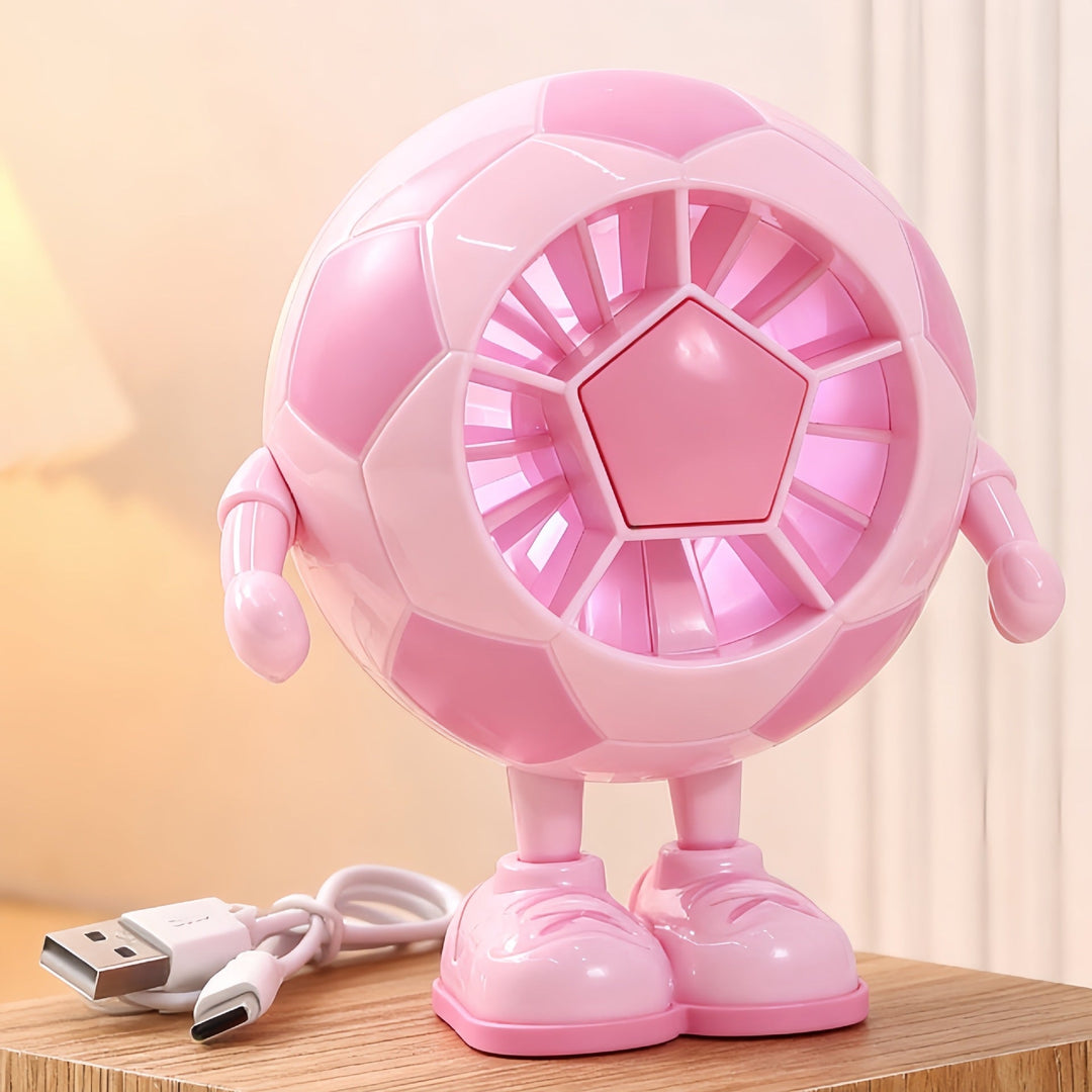 Unisex Tischventilator Kompakt USB Betrieb Leiser DC-Motor Figurendesign 5