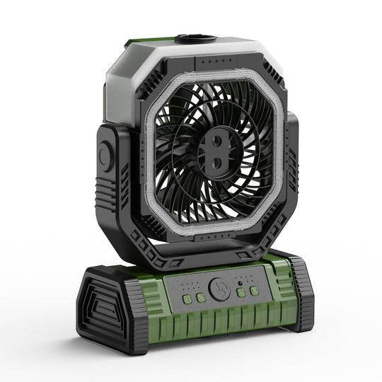 Unisex Tischventilator Leise Mit Akku und Verstellbarem Kopf 5