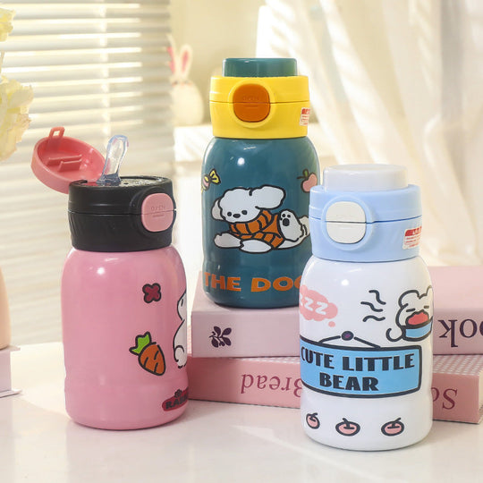 Unisex Trinkflasche Kinder Bären-Design Praktisch und Tragbar 1