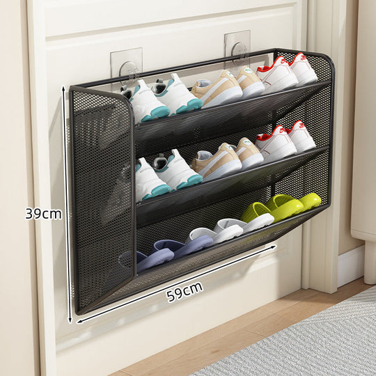 Unisex Tür-Schuhregal Organizer mit belüftetem, abgewinkeltem Design 11