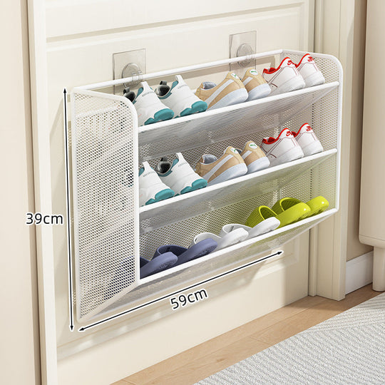 Unisex Tür-Schuhregal Organizer mit belüftetem, abgewinkeltem Design 13