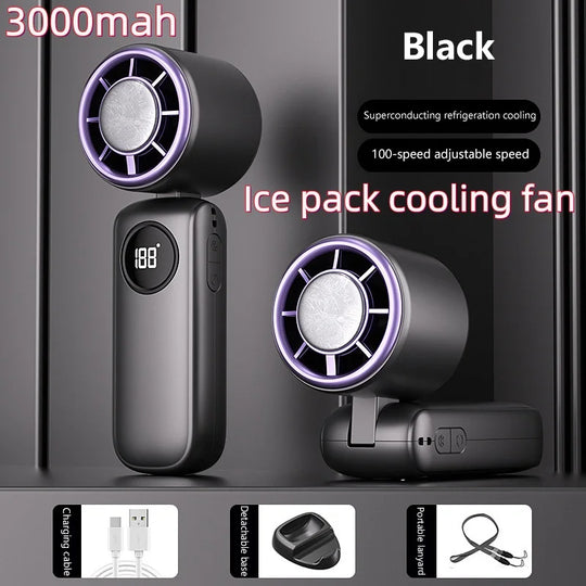 Unisex USB-Halsventilator Tragbar Blattlos Wiederaufladbar mit LED-Anzeige 18