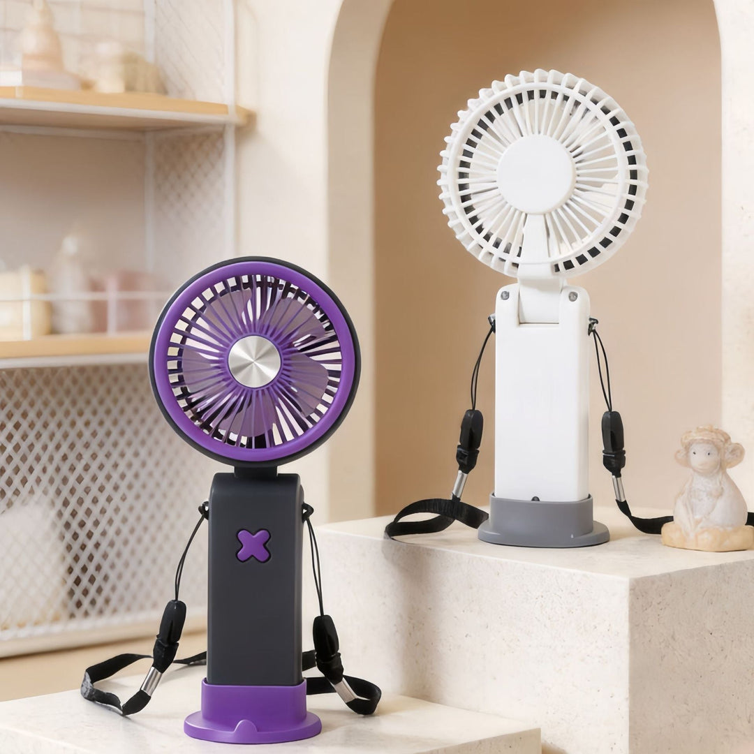 Unisex USB-Tischventilator Kompakt Tragbar mit Verstellbarem Neigekopf 2