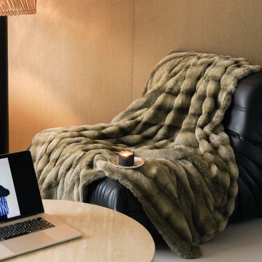 Unisex Überwurfdecke Gesteppte Design Weich 0