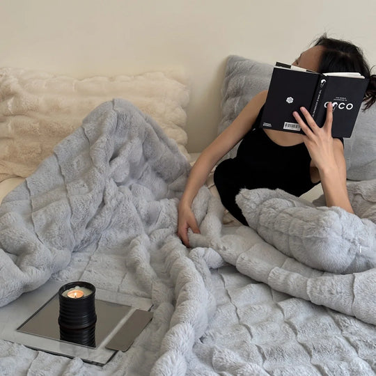 Unisex Überwurfdecke Gesteppte Design Weich 6