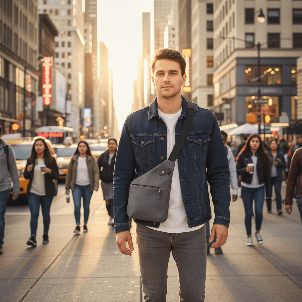 Unisex Umhängetasche Minimalistisch für Reisen 2