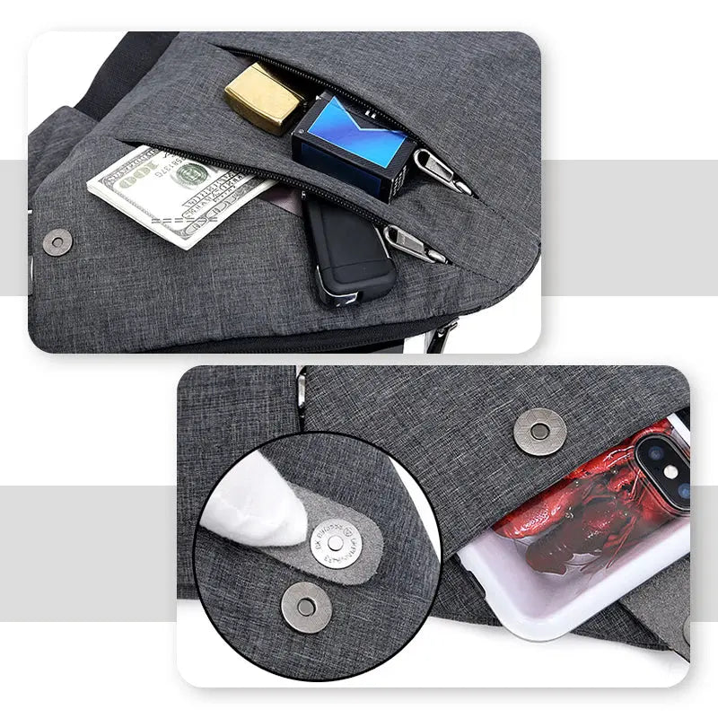Unisex Umhängetasche für sicheres Reisen mit Anti-Diebstahl-System und RFID-Schutz 5