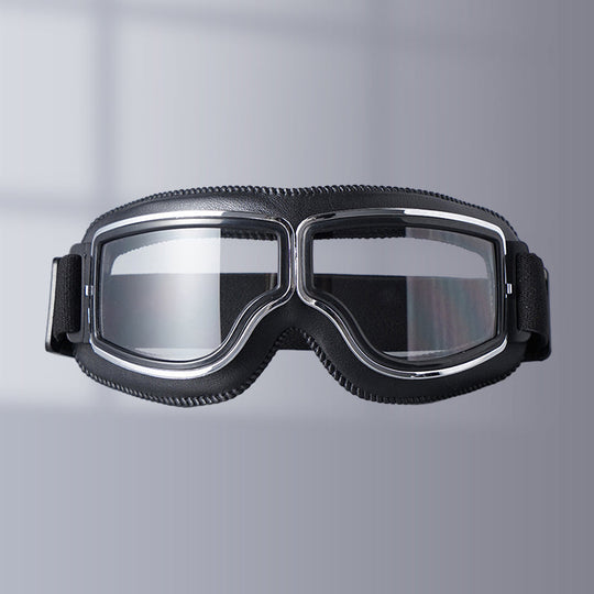 Unisex Vintage Motorradbrille im Retro-Stil 0