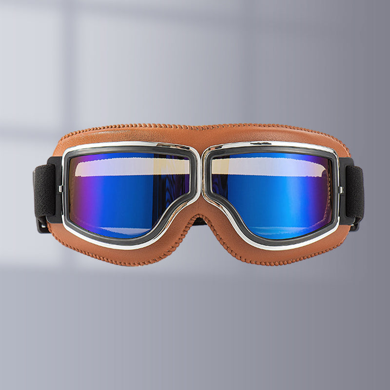 Unisex Vintage Motorradbrille im Retro-Stil 14