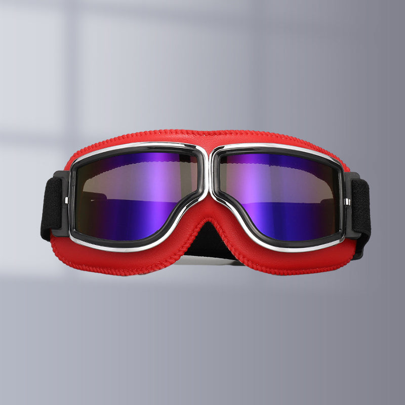 Unisex Vintage Motorradbrille im Retro-Stil 16