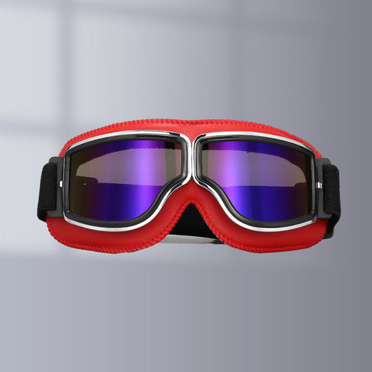 Unisex Vintage Motorradbrille im Retro-Stil 16