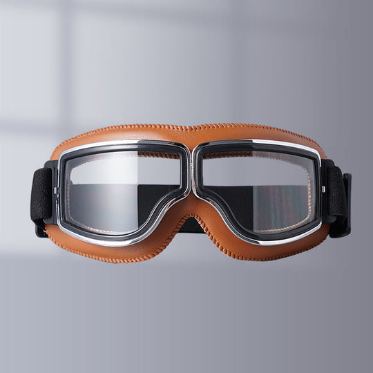 Unisex Vintage Motorradbrille im Retro-Stil 17