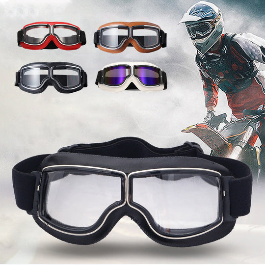 Unisex Vintage Motorradbrille im Retro-Stil 6