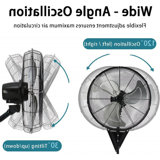 Unisex Wandventilator Wandmontage Modern Mit Starker Luftzirkulation 3