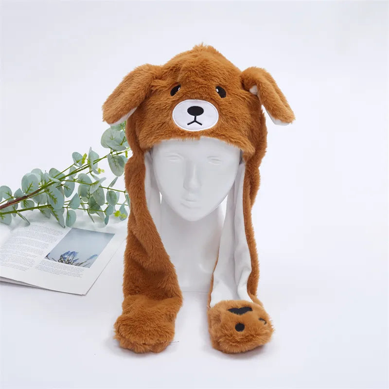 Unisex Wintermütze Mit Beweglichen Ohren Für Spaßige Anlässe 6