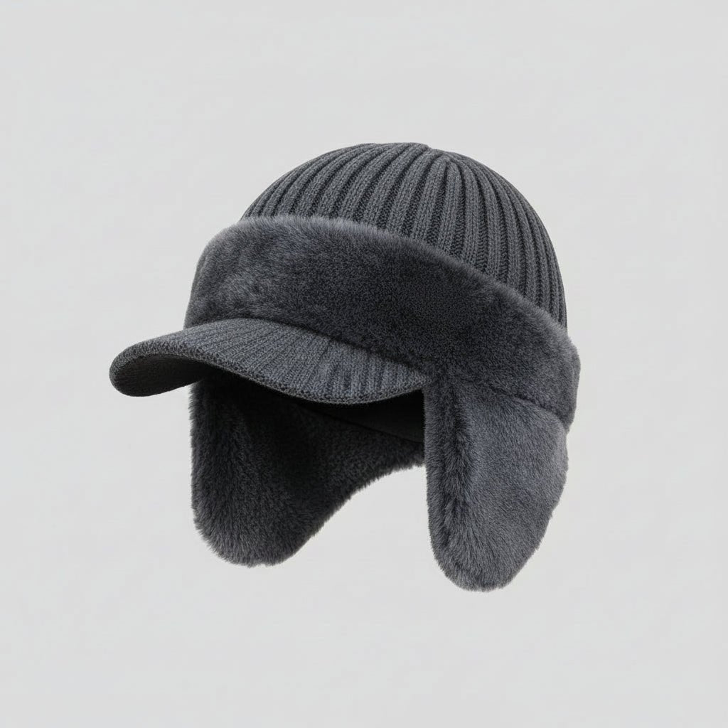 Unisex Wintermütze Trapper-Stil mit Ohrenschutz für kalte Temperaturen 2