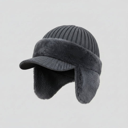 Unisex Wintermütze Trapper-Stil mit Ohrenschutz für kalte Temperaturen 2