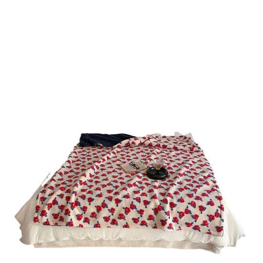 Unisex Wohndecke Retro-Blumenmuster für Gemütliche Abende 5