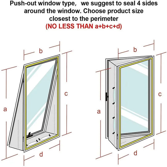 Universal Fensterdichtung für tragbare Klimaanlagen mit flexiblem Reißverschluss und Klebeband 5