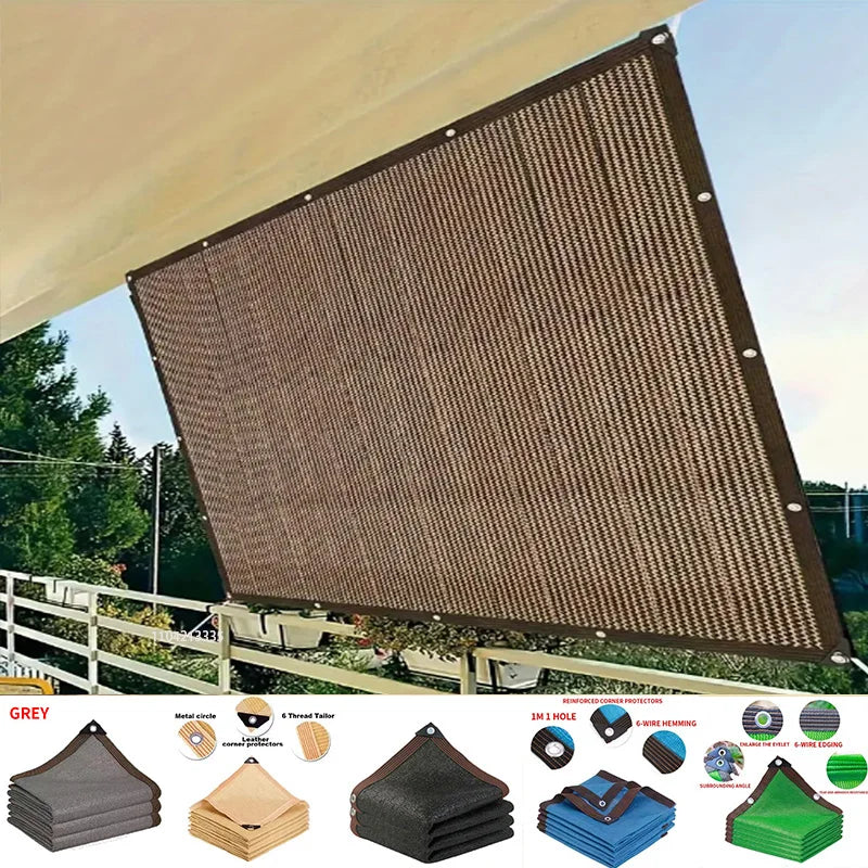 Universelles Sonnenschutznetz für Garten und Balkon mit UV-Schutz und Sichtschutzfunktion 0