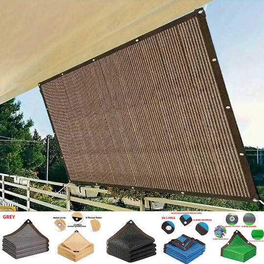 Universelles Sonnenschutznetz für Garten und Balkon mit UV-Schutz und Sichtschutzfunktion 0