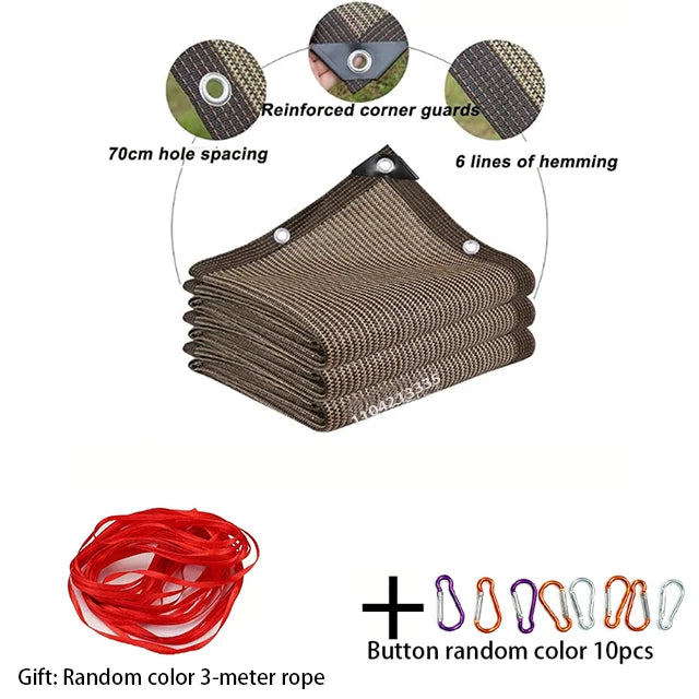 Universelles Sonnenschutznetz für Garten und Balkon mit UV-Schutz und Sichtschutzfunktion 10