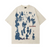 Herren Hemden Langarm Vintage Print Baumwolle Übergröße Sommer Hemd 2