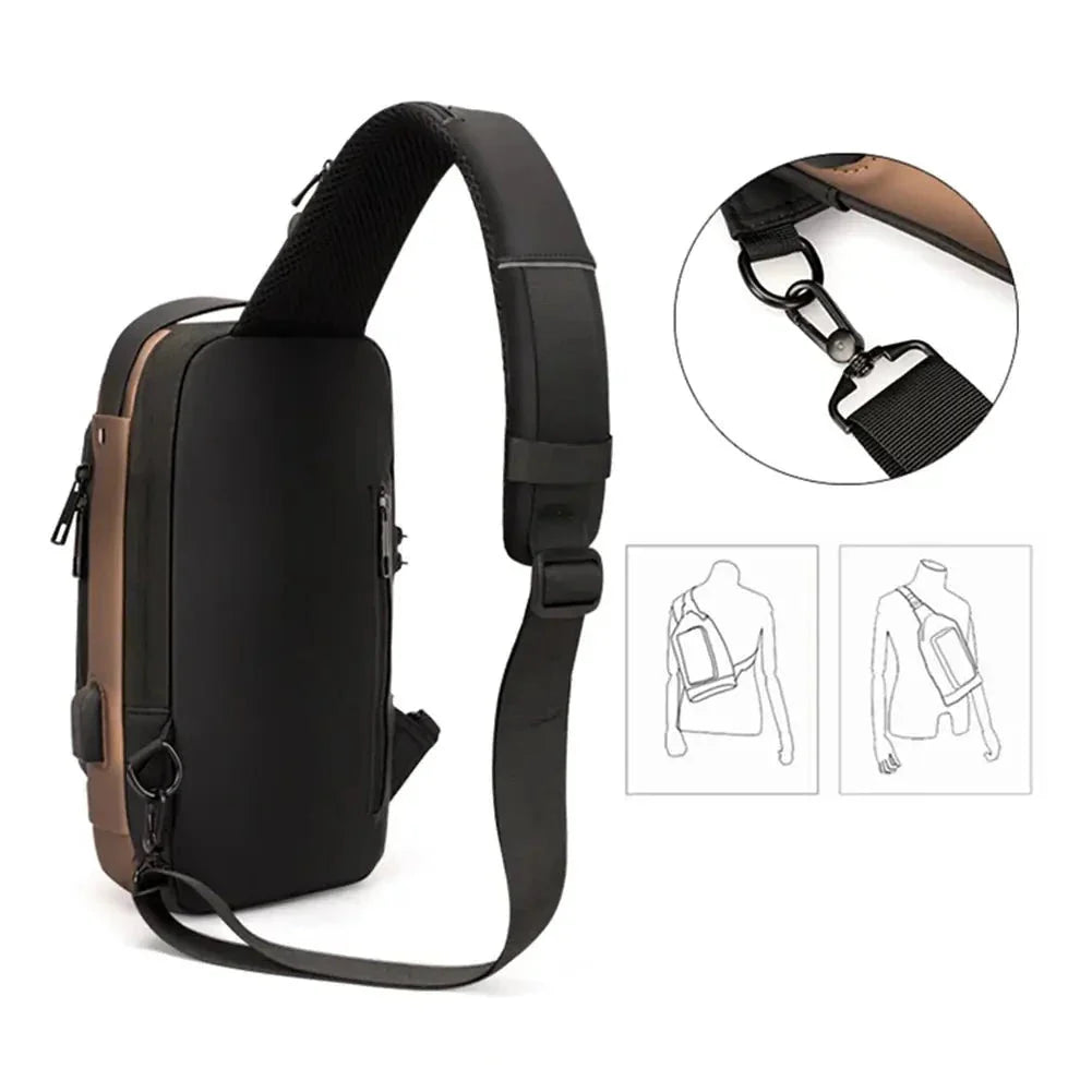 Usb-Lade Crossbody Tasche