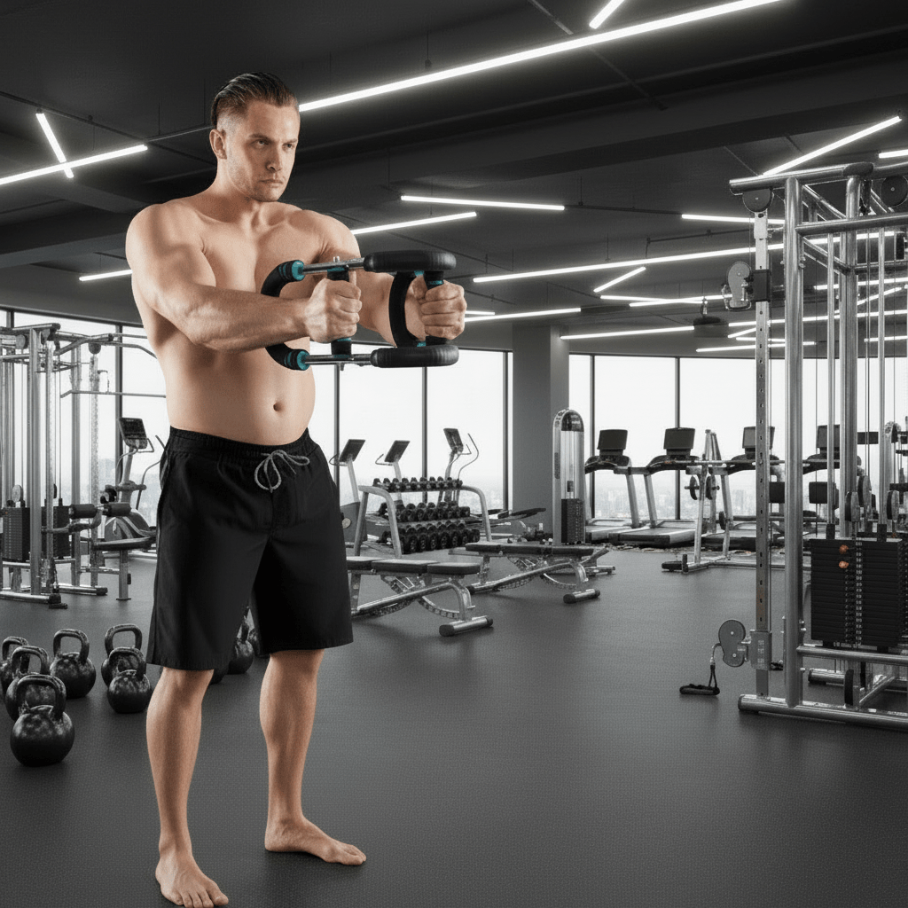 Verstellbare Trainingsstange für Männer und Frauen - Fitnessgerät für gezieltes Muskeltraining Zuhause 0