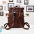 Vintage Kunstleder-Rucksack