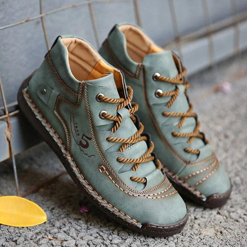 Vintage-Lederstiefel