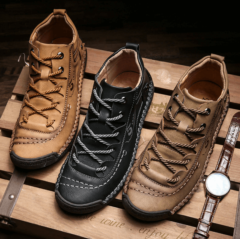 Vintage-Lederstiefel