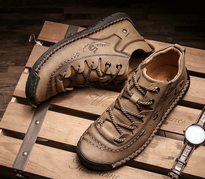 Vintage-Lederstiefel