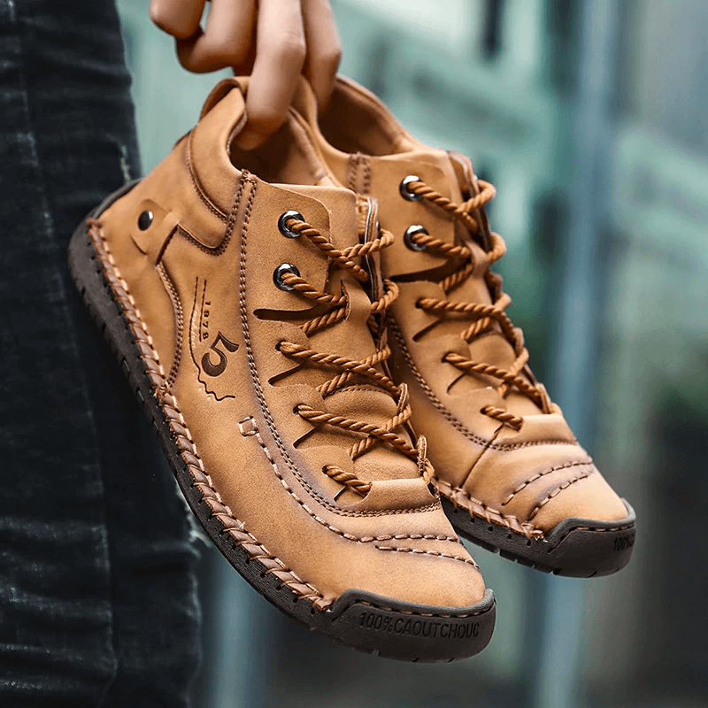Vintage-Lederstiefel