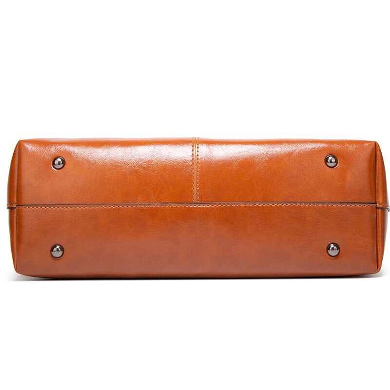 Vintage Öl Wachs Leder Tote Tasche