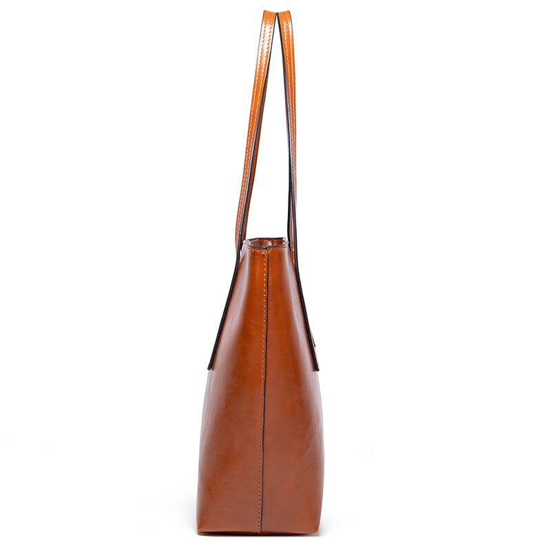 Vintage Öl Wachs Leder Tote Tasche