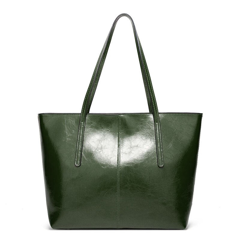 Vintage Öl Wachs Leder Tote Tasche