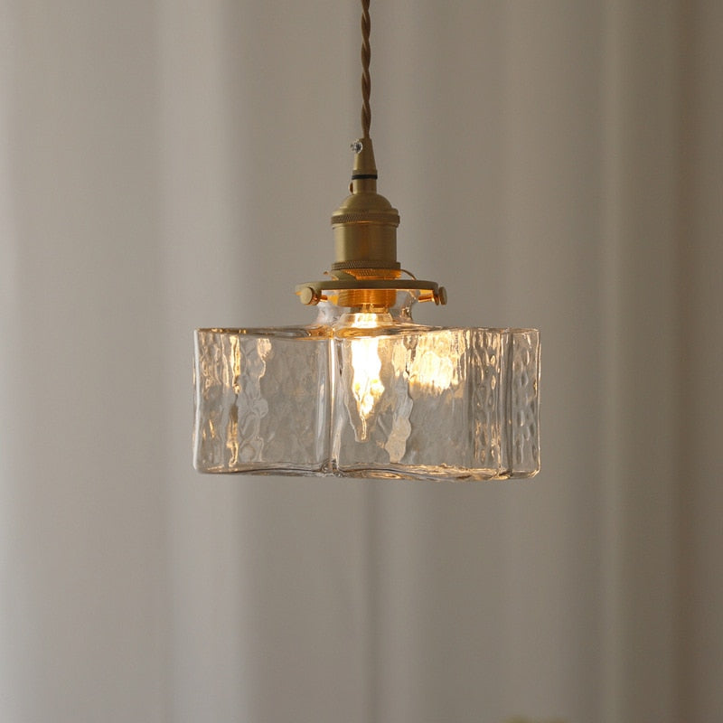 Vintage Hängelampe Pendelleuchte im Glasdesign für Esszimmer und Wohnräume 5