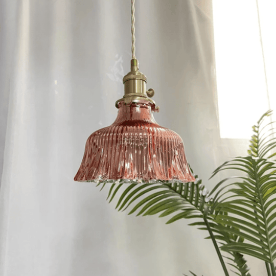 Vintage Pendelleuchte im skandinavischen Stil 1