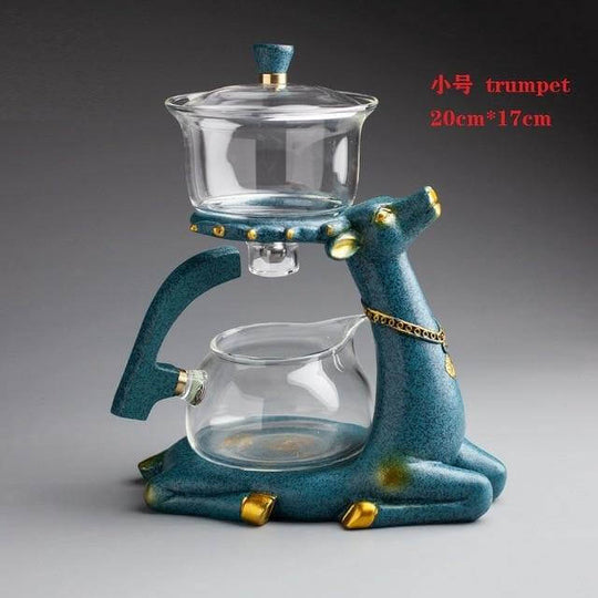 Vintage Teekanne Für Stilvolle Teeliebhaber Mit Klarem Glas 3
