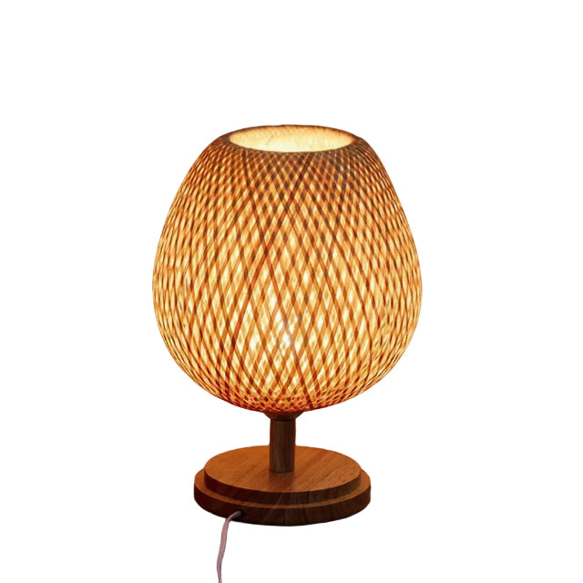 Vintage Tischlampe für Wohnzimmer und Schlafzimmer - Rustikale Tischleuchte mit natürlichem Charme 0