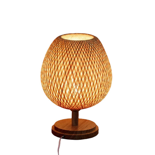 Vintage Tischlampe für Wohnzimmer und Schlafzimmer - Rustikale Tischleuchte mit natürlichem Charme 0