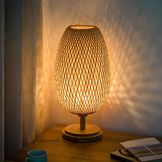 Vintage Tischlampe für Wohnzimmer und Schlafzimmer - Rustikale Tischleuchte mit natürlichem Charme 5