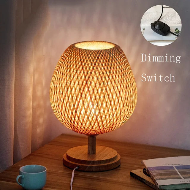 Vintage Tischlampe für Wohnzimmer und Schlafzimmer - Rustikale Tischleuchte mit natürlichem Charme 9
