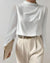 Damen Top Rundhals Leichtes Polyester für Vielseitige Outfits-4