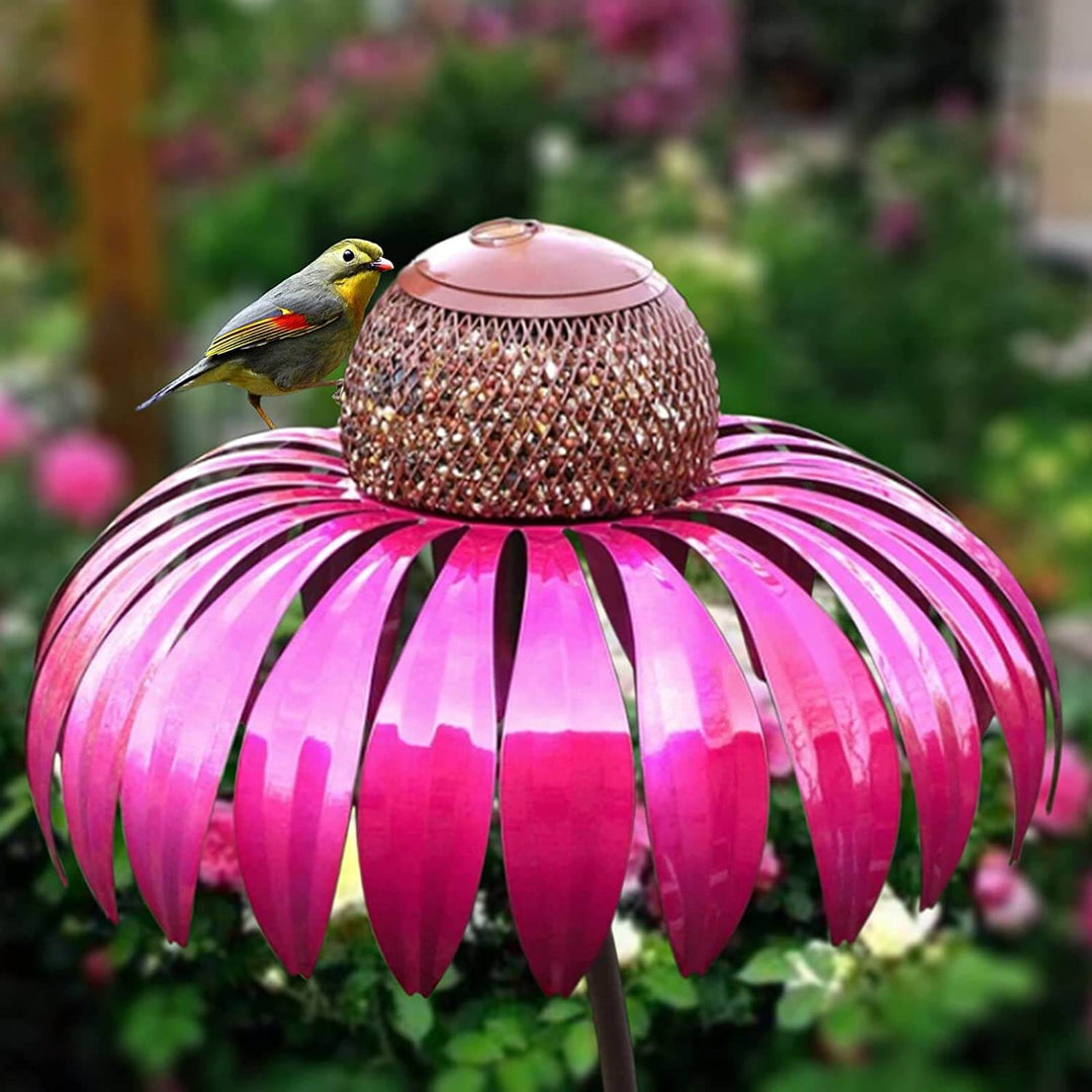 Vogelhaus Blumenform Verspielt für Garten und Terrasse 0