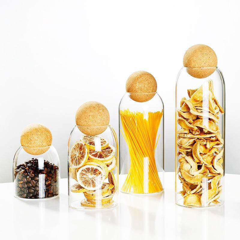 Vorratsglas Mit Korkdeckel Für Küche – Aufbewahrungsglas Für Trockenwaren Und Gewürze 8